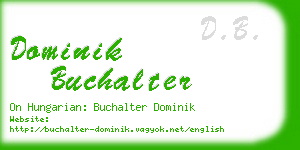 dominik buchalter business card